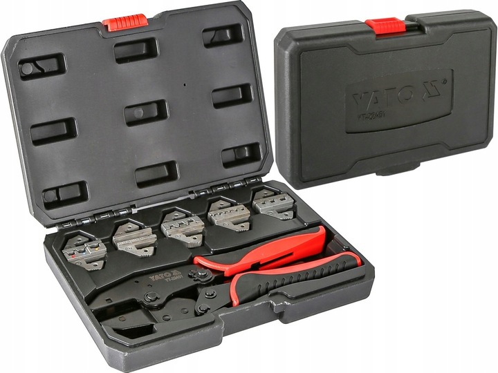 YATO KOMPLET ZESTAW DO ZACISKANIA KONEKTORÓW 5 MATRYC WALIZKA YT-22451