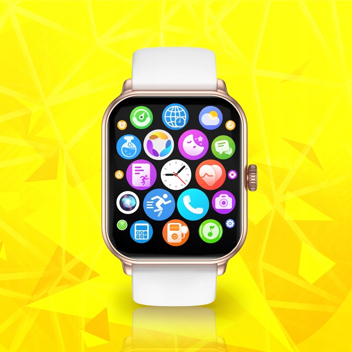 SMARTWATCH DAMSKI ZEGAREK WODOODPORNY PL MENU ROZMOWY SMART WATCH + 3 PASKI