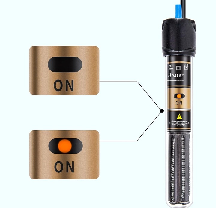 GRZAŁKA DO AKWARIUM 300W Z TERMONSTATEM + TERMOMETR LCD 150-300 LITRÓW