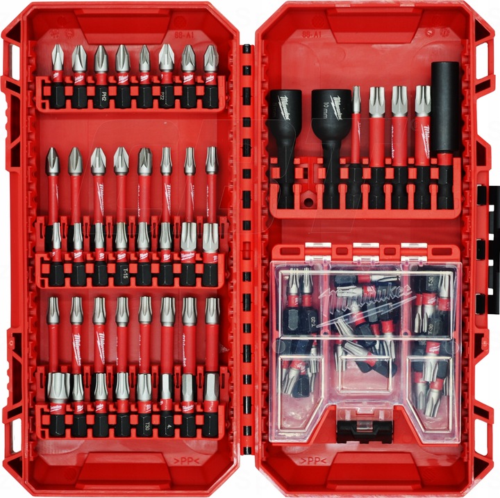 Zestaw bitów udarowych do wkrętarki 75szt Milwaukee 4932492008