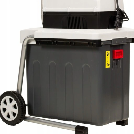 ROZDRABNIACZ do gałęzi FREZOWY NAC 2800W Rębak do 44mm + POJEMNIK 60l