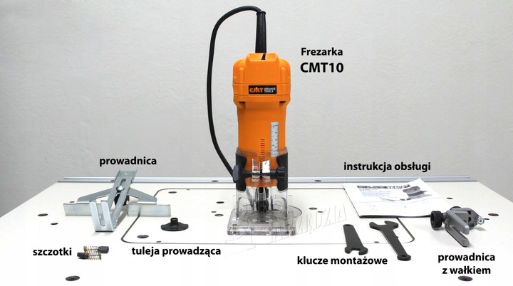 CMT Frezarka Ręczna CMT10 Trymer 6,35 6 8mm Frezy
