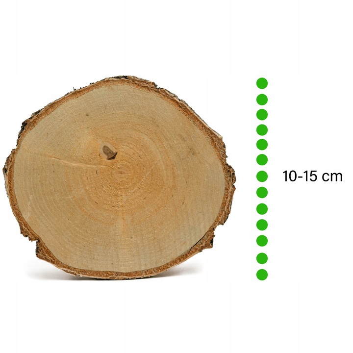 Plastry drewniane, plaster drewna, 10-16 cm