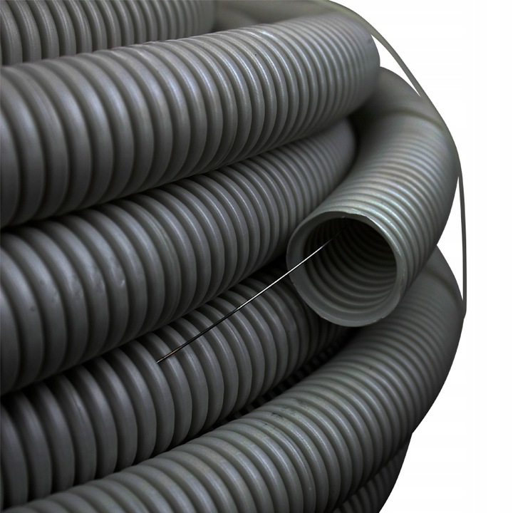 RURA KARBOWANA PESZEL PVC Z PILOTEM FI 20mm 100m 750N UV