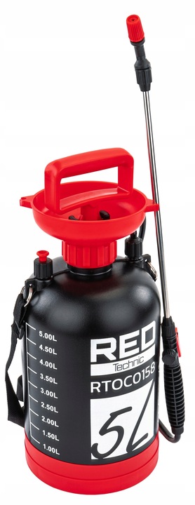 OPRYSKIWACZ CIŚNIENIOWY RĘCZNY 5L NA RAMIĘ OGRODOWY REGULOWANA DYSZA