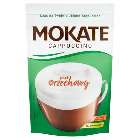 10x 110g MOKATE Cappuccino o smaku orzechowym KARTON