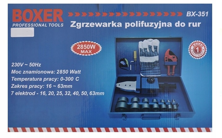 ZGRZEWARKA DO ZGRZEWANIA RUR PP PCV 2850W MATRYCE ZESTAW MOCNA SOLIDNA
