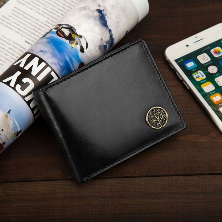 Skórzany portfel męski Betlewski RFID premium slim