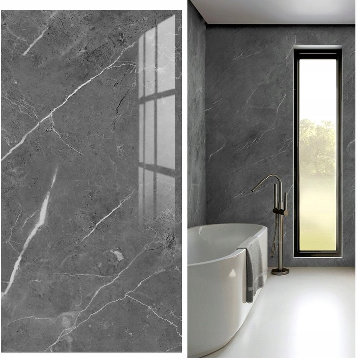 10X SAMOPRZYLEPNE PANEL SZARY MARMUR PCV ŚCIENNE PANELE LAMINAT