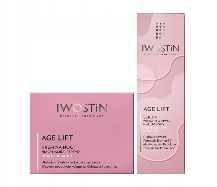 Iwostin Age Lift Krem na noc skóra sucha + serum