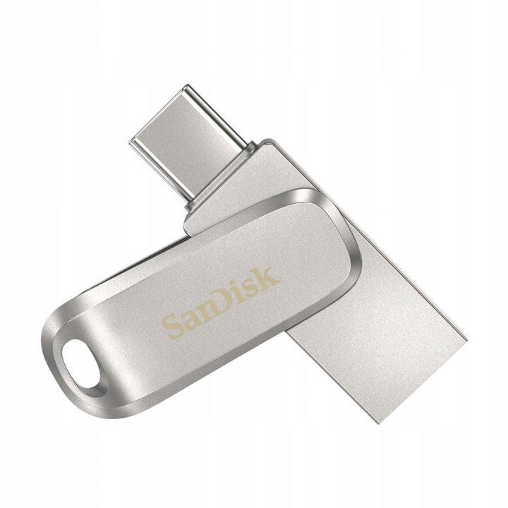 Metalowy Pendrive SANDISK ULTRA DUAL Drive LUXE USB-C 128GB 400MB/s