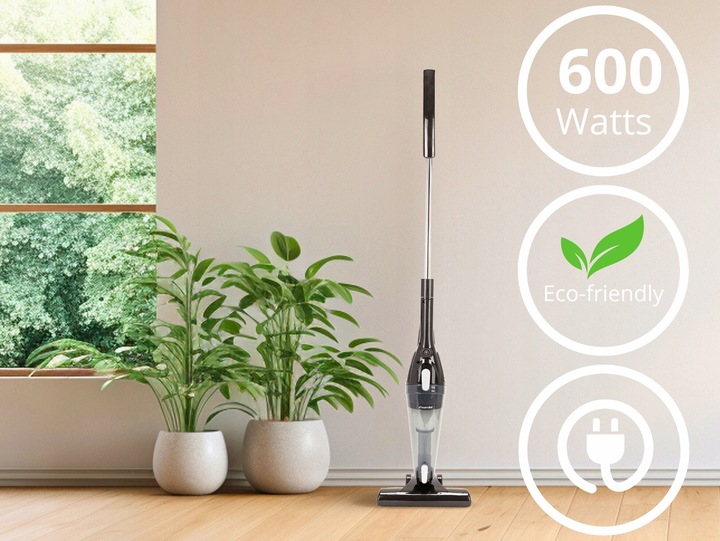 ODKURZACZ 2-w-1 RĘCZNY PIONOWY lekki MOCNY AKCESORIA filtr HEPA KAMILLE