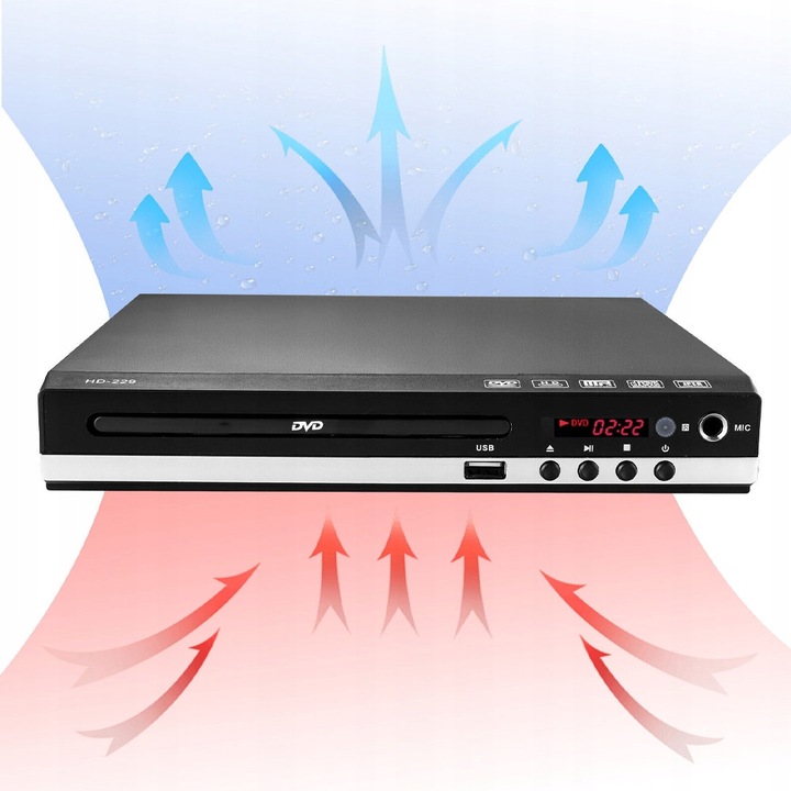 ODTWARZACZ DVD DO TELEWIZORA, MINI ODTWARZACZ DVD, WSZYSTKIE REGIONY