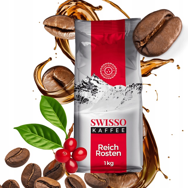 Kawa Ziarnista 100% Arabica 1kg - Swisso Kaffee - Aromatyczna -