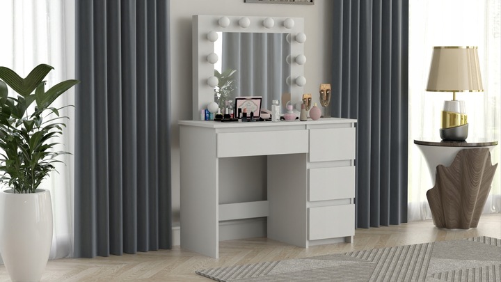 TOALETKA IZA 12 LED Z ŻARÓWKAMI DO WIZAŻU MAKIJAŻ