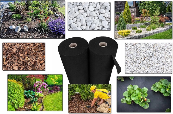 AGROWŁÓKNINA UV P-150G/M2 1,6x20m CZARNA GRUBA!!!