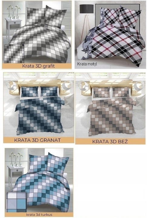 Komplet pościeli 140x200 gruba Polska bawełna 100% dużo wzorów -