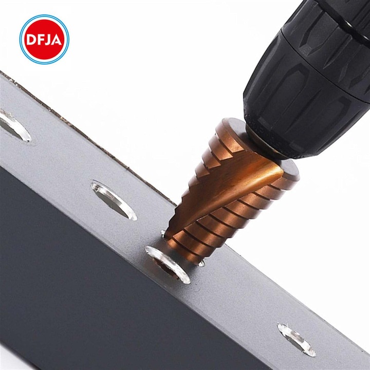 WIERTŁA KOBALTOWE STOPNIOWE STOŻKOWE DO METALU STALI ZESTAW HSS CO/M35