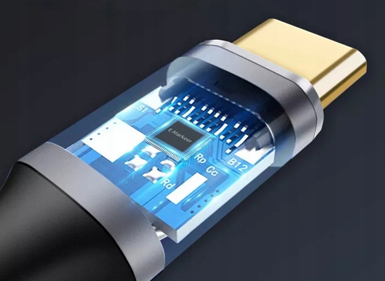 KABEL USB-C USB 3.1 TYP C KĄTOWY FAST CHARGE 10Gbps WIREWAY WW331315 1.5m