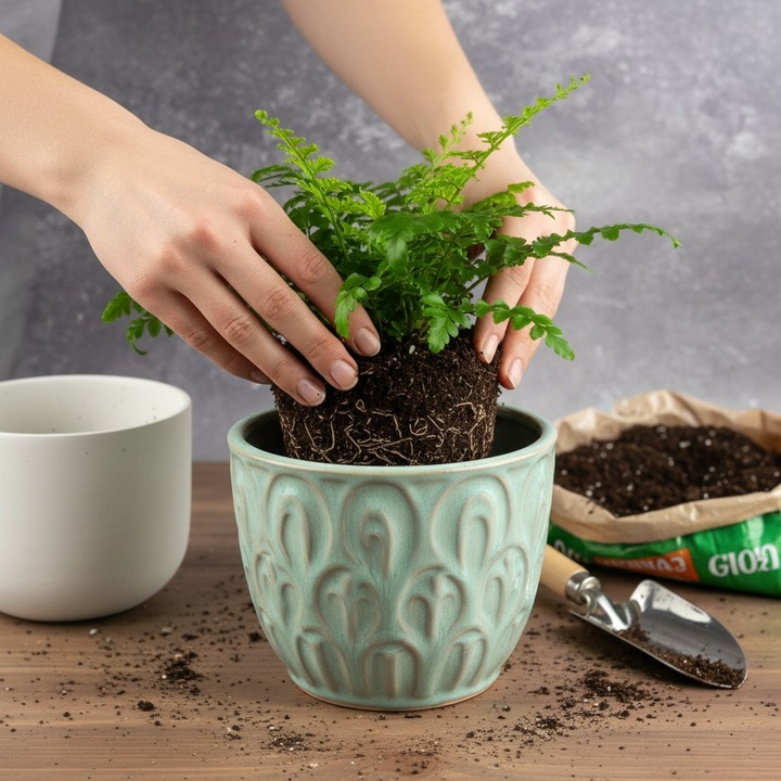 Paproć ASPLENIUM PARVATI egzotyczna paprotka domowa BEZPIECZNA DLA