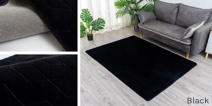 Dywan Rabbit 3D pluszowy miękki jedwabisty futro królika 120x170