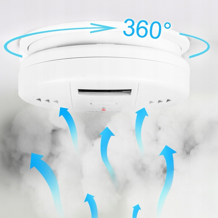 CZUJNIK CZADU GAZU CO LCD WYKRYWACZ TLENKU WĘGLA CERTYFIKOWANY