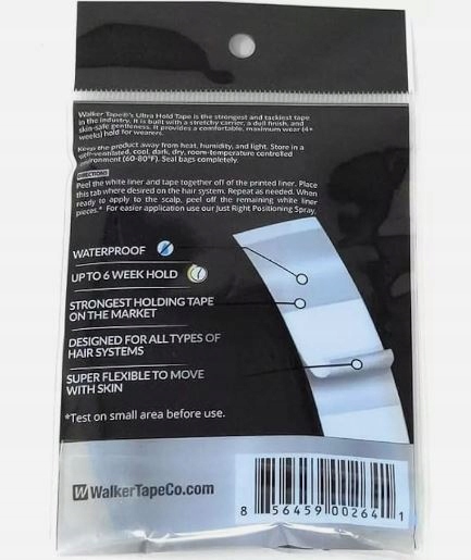 Taśmy plasterki DO PERUK TUPETÓW ULTRA HOLD MINI 72szt walker tape