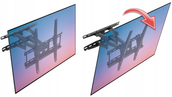 Wieszak Mocowanie TV Telewizora 32-70 Uchylny