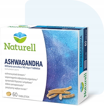 Naturell Ashwagandha suplement na stres 60 tabl.
