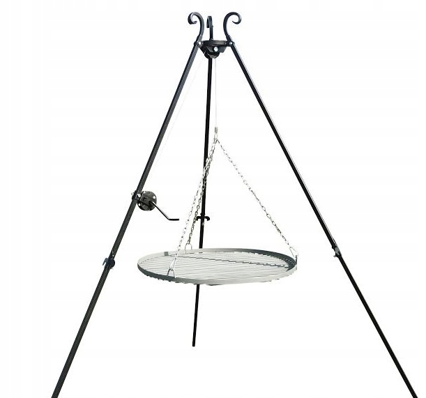 GRILL TRÓJNÓG OGNISKOWY FI 60 CM RUSZT NAD OGNISKO