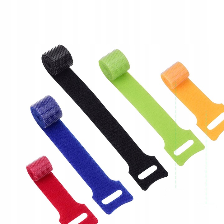 OPASKA RZEP paski organizer do kabli OPASKA TAŚMA RZEPOWA 30 sztuk