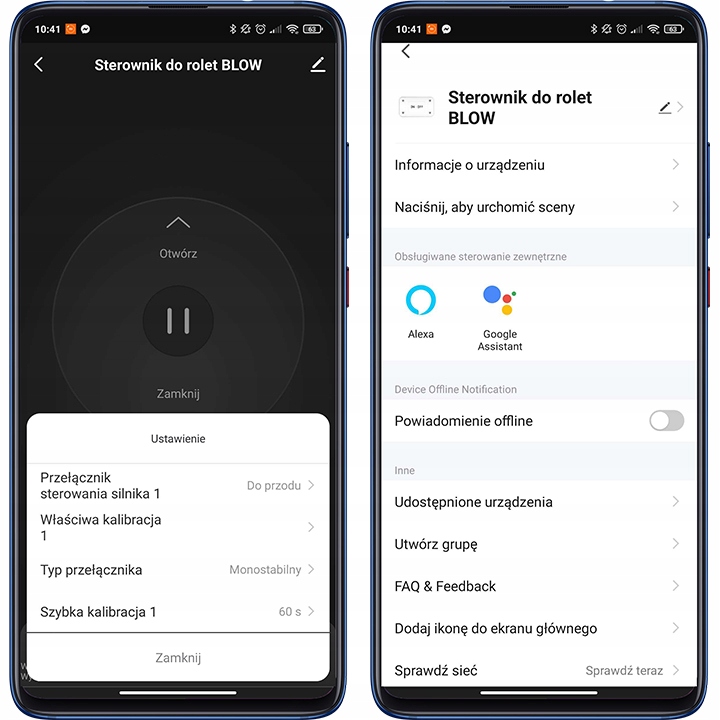 STEROWNIK MODUŁ DO ROLET DOPUSZKOWY WYMIARY MINI WI-FI WIFI TUYA SMART RF