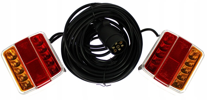 LAMPY TYLNE LED DIODOWE NA MAGNES PRZYCZEPY CE