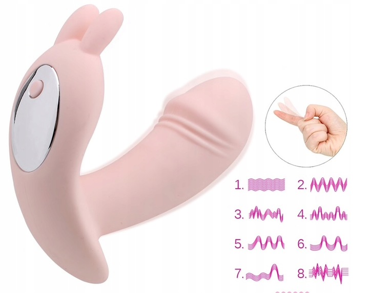 WIBRATOR WIELOFUNKCYJNY DAMSKI MOCNY 12 FUNKCJI WIBRACJI-PULSACJI PILOT USB