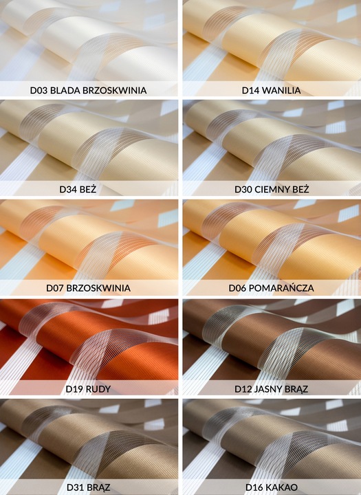 Roleta Dzień Noc na wymiar z napinaczem 57x150 cm