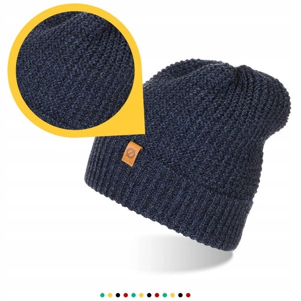 Męska czapka zimowa Brødrene cz14 granatowa 9932