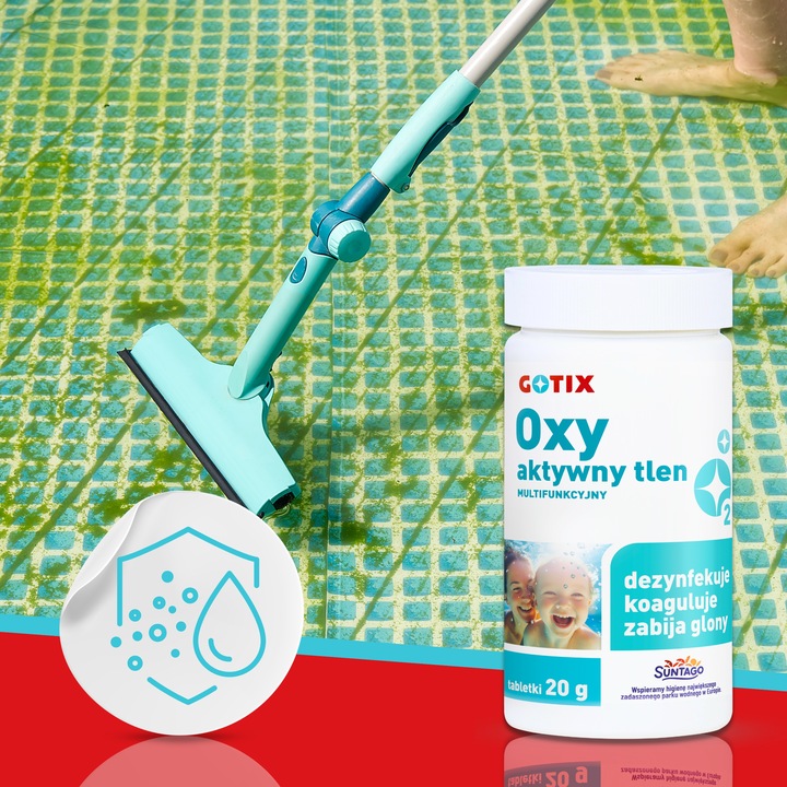 Aktywny Tlen do Basenu Jacuzzi Tabletki Chemia Basenowa Zamiast Chloru