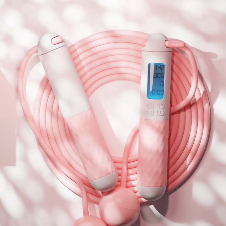 Skakanka z kulkami licznikiem LED regulacją, 280cm