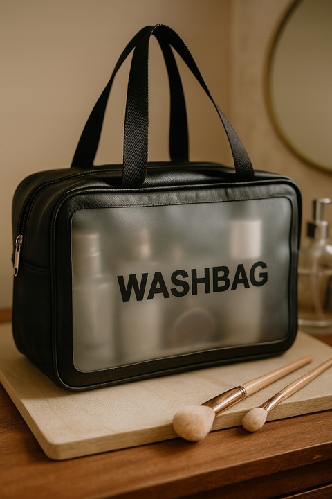 Podwójna Kosmetyczka Podróżna Organizer Podróżny Damska Męska Duża Pojemna