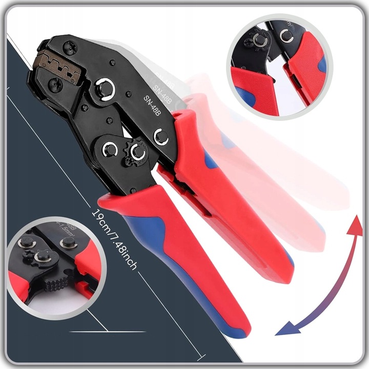 ZACISKARKA RĘCZNA DO KONEKTORÓW NIEIZOLOWANYCH SN-48B