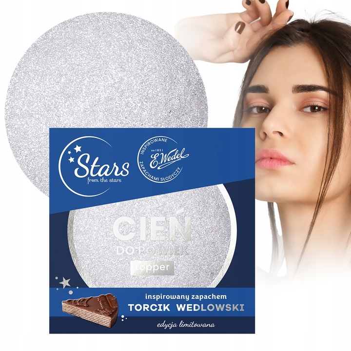 Stars from the stars TOPPER cień cienie do powiek WEDEL biało - srebrny #01