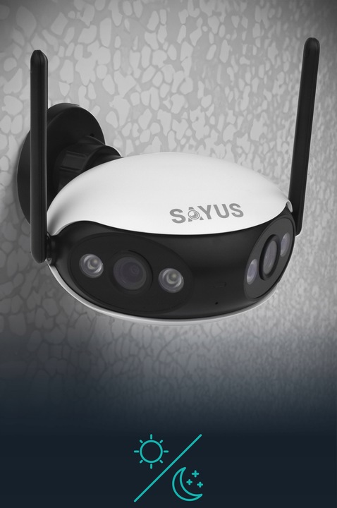 KAMERA ZEWNĘTRZNA 4MPx IP WiFI SZEROKOKĄTNA PANORAMICZNA 165° DWA OBIEKTYWY