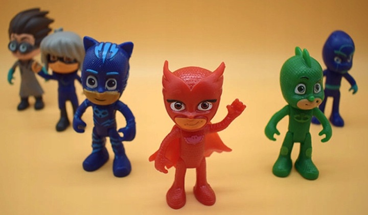 ZESTAW FIGUREK PJMASKS PIDŻAMERSI MIX 6 FIGUREK Z BAJKI DLA DZIECI ZABAWA
