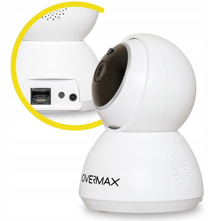 BEZPRZEWODOWA KAMERA IP MONITORINGU OBROTOWA WIFI FULLHD MIKROFON GŁOŚNIK