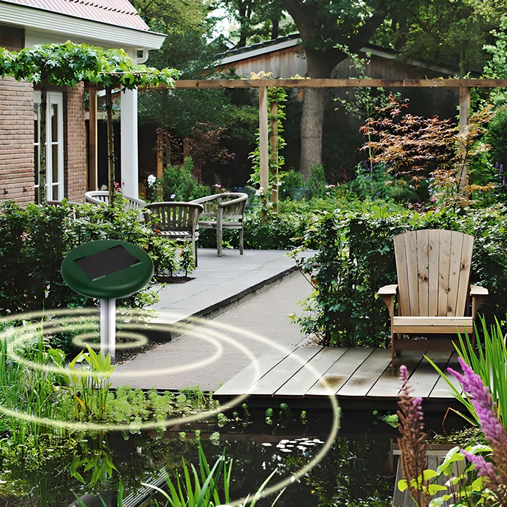 2X ODSTRASZACZ SOLARNY SILNY NA KRETY SZCZURY GRYZONIE KUNY DŹWIĘK