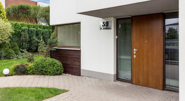 Tabliczka z numerem na dom tablica adresowa aluminiowa numer domu