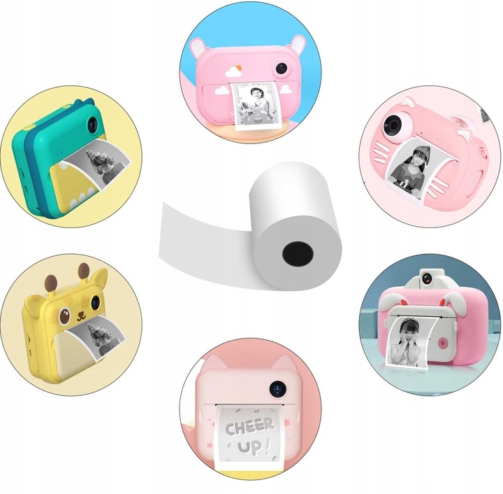 Papier Termiczny Rolki do Mini Drukarki Drukuś Aparatu Natychmiastowego x10