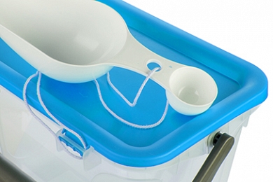 POJEMNIK NA PROSZEK DO PRANIA 6L z łopatką NA DETERGENTY, KAPSUŁKI