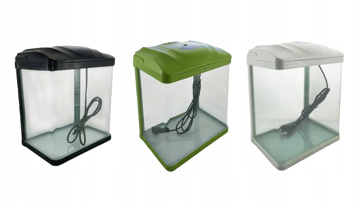 Małe Akwarium dla Bojownika HR-230 7L Zestaw z filtrem i Lampą LED 3