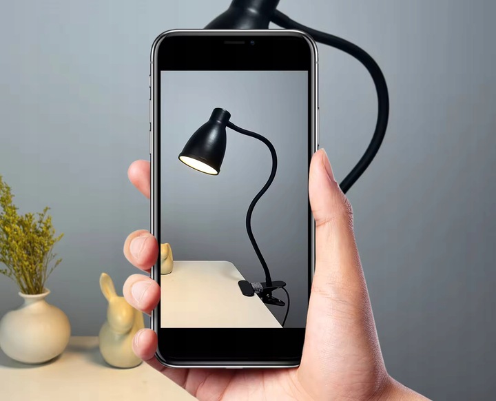 Lampka Lampa LED Biurkowa Kreślarska Na Klips Regulacja Światła 40xLED